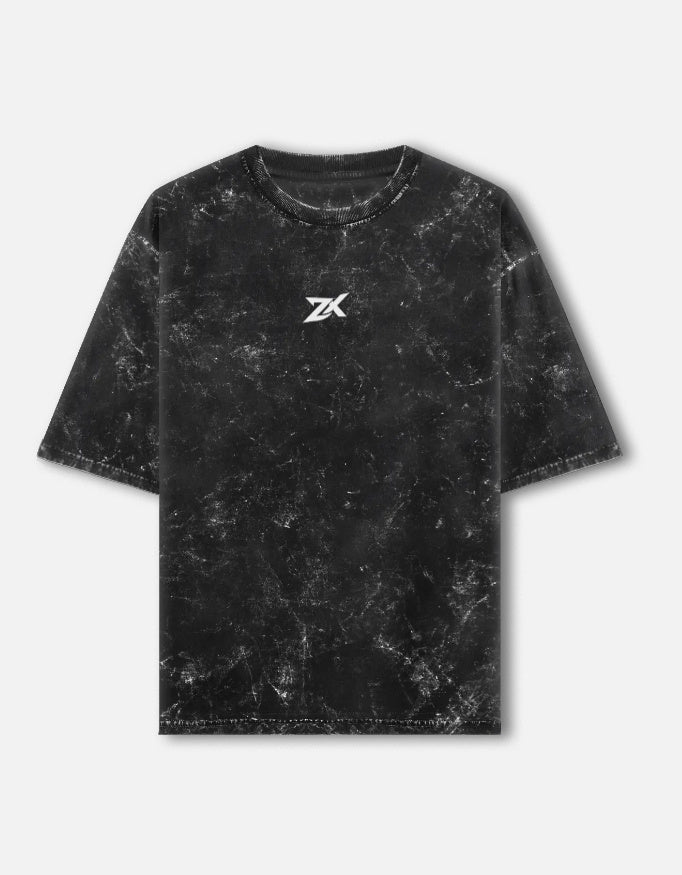 Acid Black Oversized T Shirt – zimanx