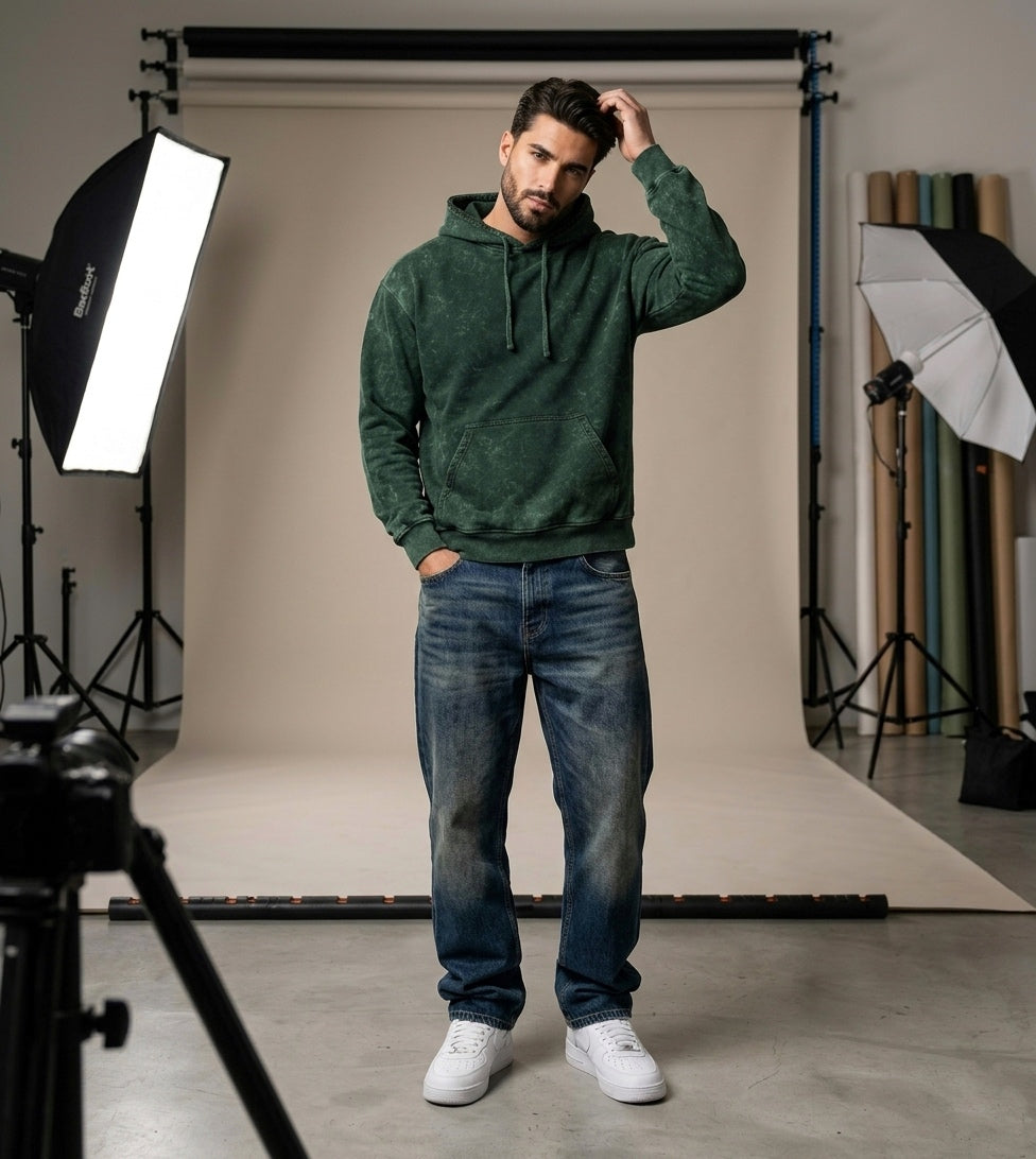 Unisex Bottle Green Hoodie