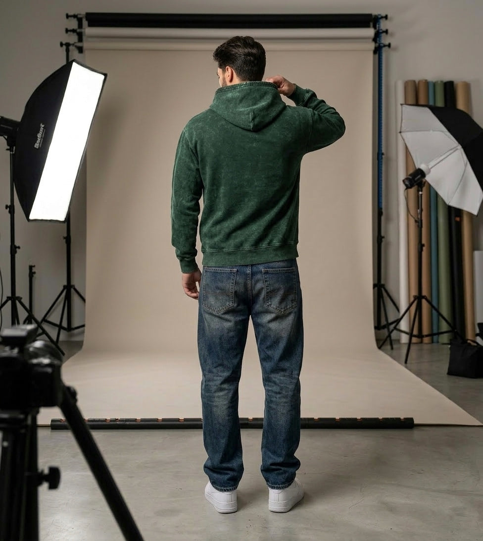 Unisex Bottle Green Hoodie