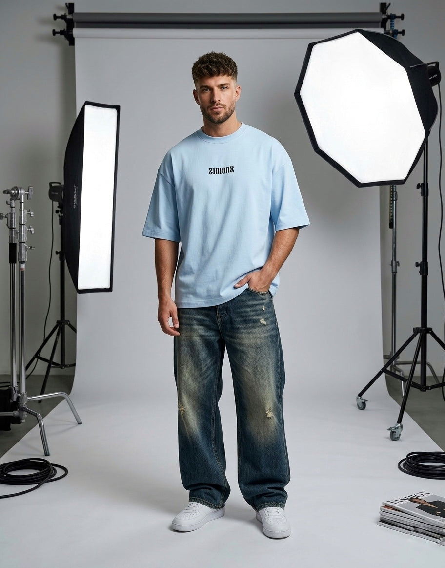 Terry Oversized Baby Blue