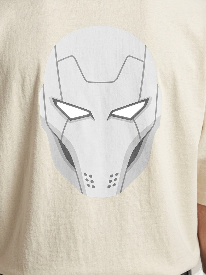 Terry Off White Oversized Tee