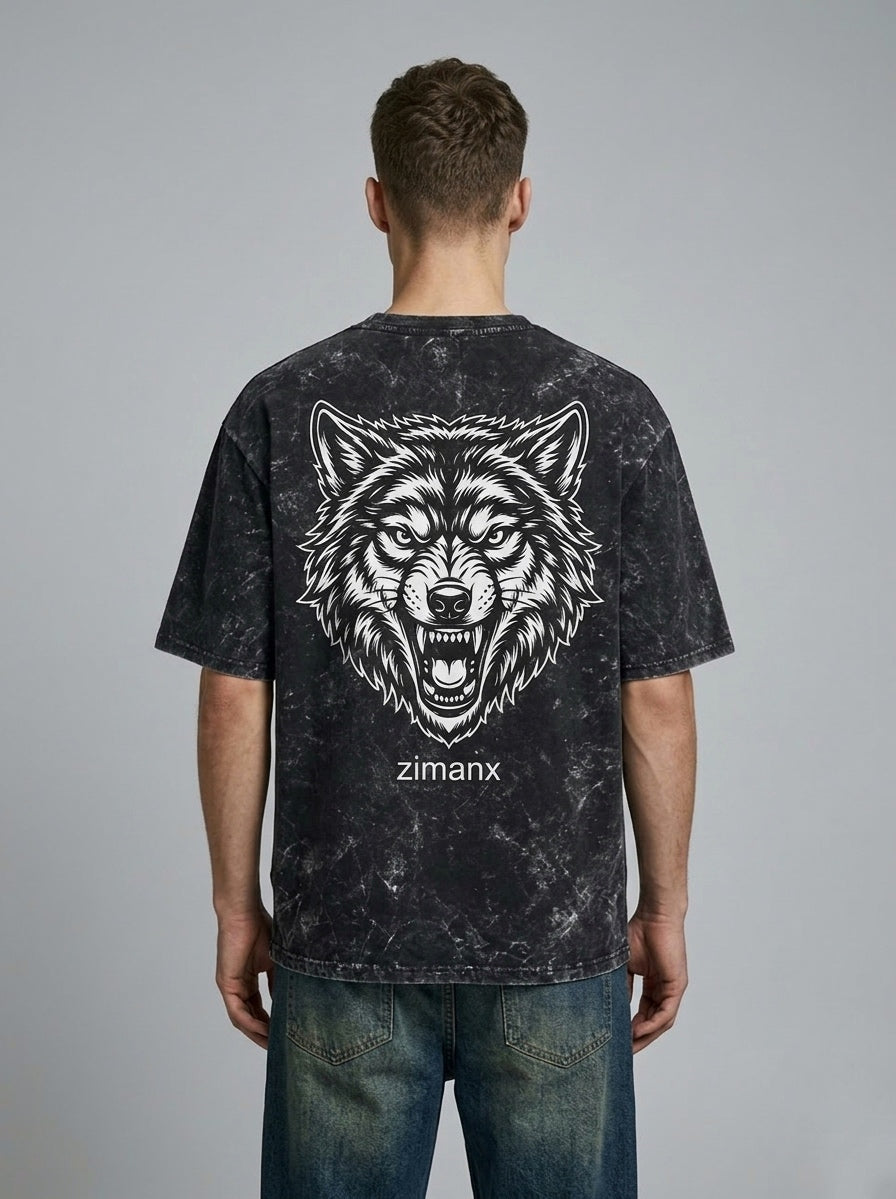 Unisex Black Oversized T Shirt