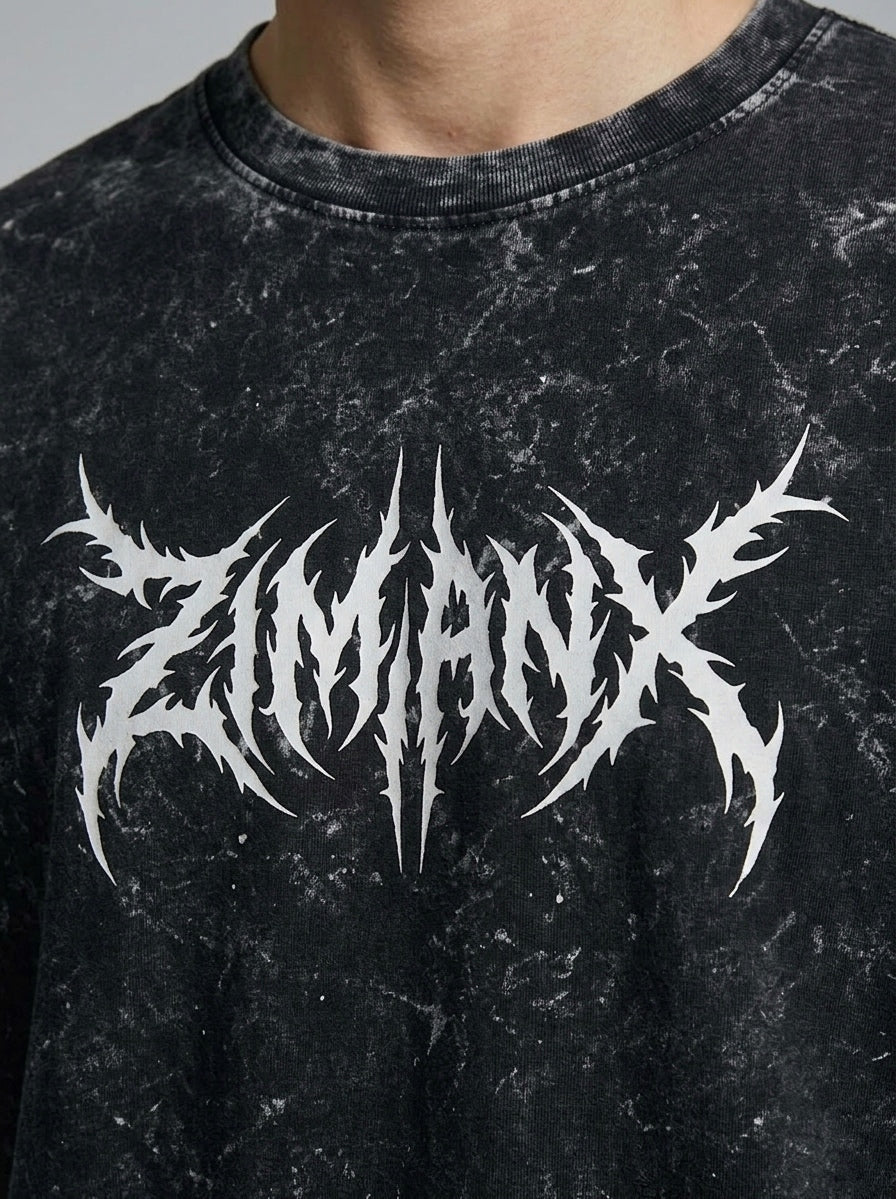 Unisex Black Oversized T Shirt