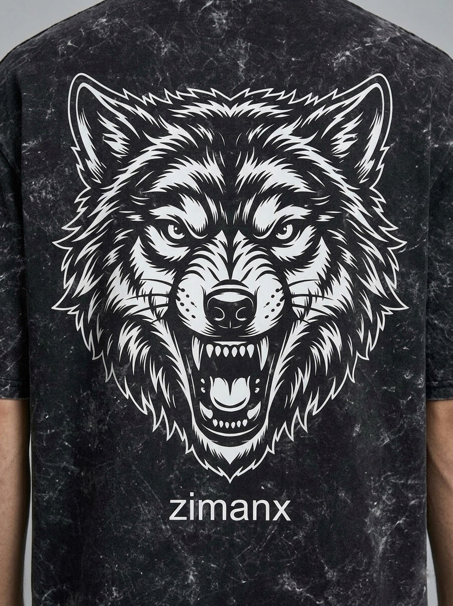 Unisex Black Oversized T Shirt