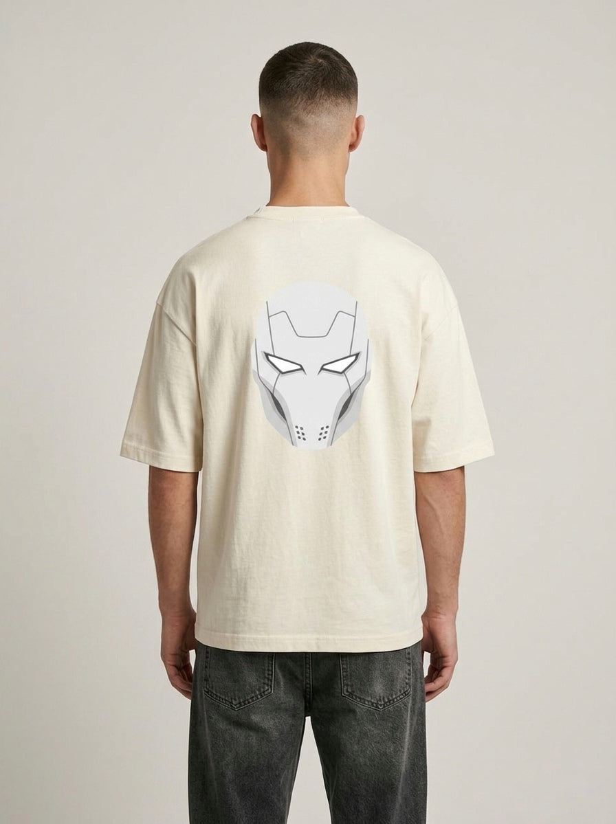Terry Off White Oversized Tee