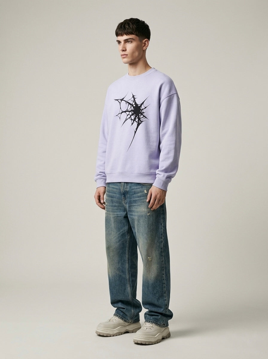 Unisex Blue Oversized Sweatshirt